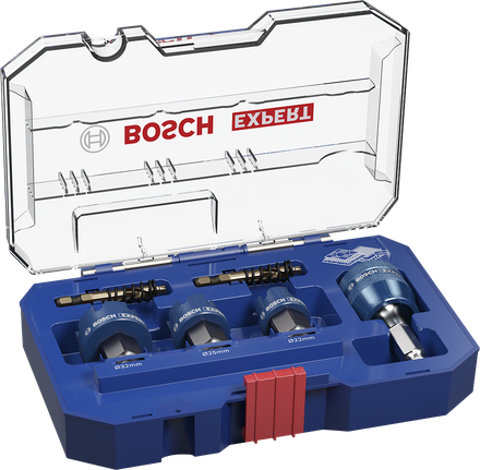 Set di seghe a tazza per lamiera Bosch EXPERT 22/25/32×5 mm.