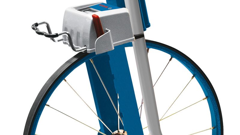 Ruota di misurazione Bosch GWM 40, struttura in acciaio.