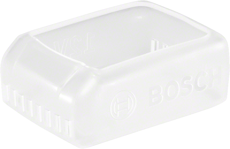 Protezione trasparente per batteria Bosch da 6 Ah.