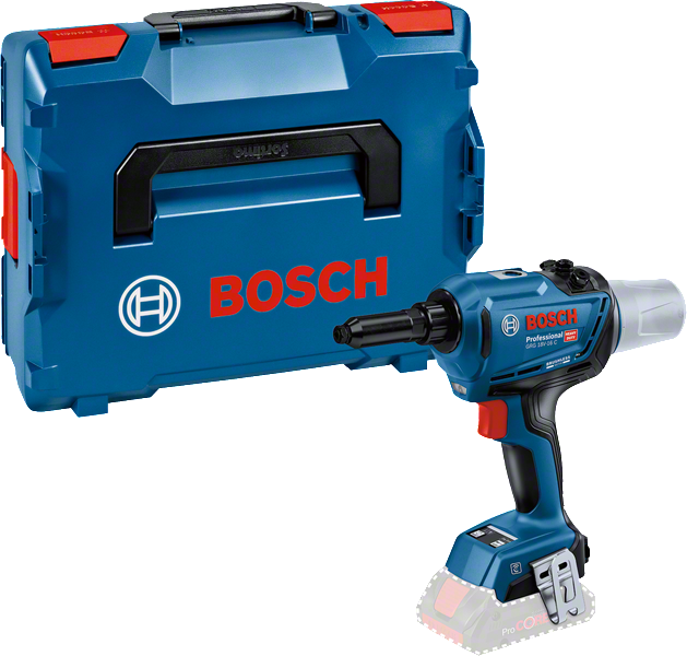 Rivettatrice a batteria Bosch GRG 18V-16 C con valigetta.