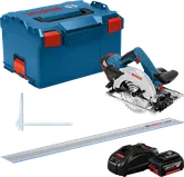 Set sega circolare Bosch GKS 18V-57 G con batteria e valigetta.