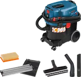 Aspiratore a umido e a secco Bosch GAS 35 L SFC con accessori.