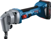 Roditrice a batteria Bosch GNA 18V-16 E per il taglio dell'acciaio.