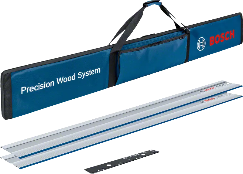 Set di guide Bosch FSN 1400 con borsa per il trasporto.