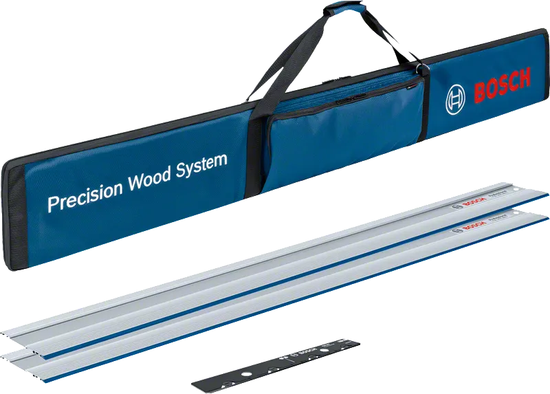 Set di guide Bosch FSN 1400 con borsa per il trasporto.