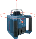 Livella laser Bosch GRL 300 HV con portata di 300 m.