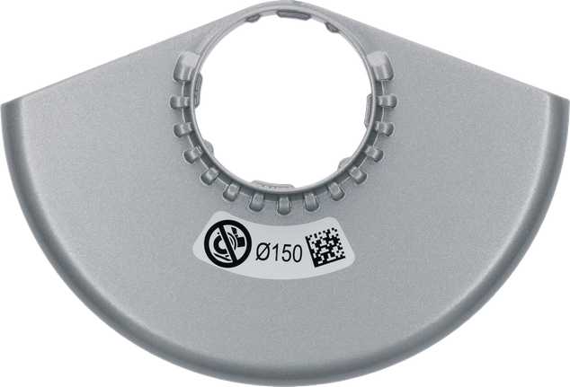 Protezione Bosch senza coperchio per dischi da 150 mm.