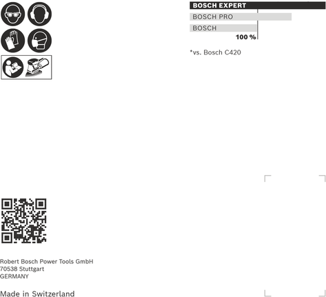 Carta abrasiva Bosch EXPERT C470 102×62/93 mm G 60 10 pz.