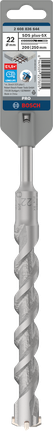 Punta per trapano a percussione Bosch PRO SDS plus-5X 22×200×250 mm.