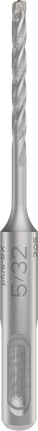 Punta per trapano a percussione Bosch PRO SDS plus-5X da 5/32 di pollice.