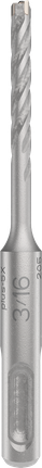 Punta per trapano a percussione Bosch PRO SDS plus-5X da 3/16 di pollice.
