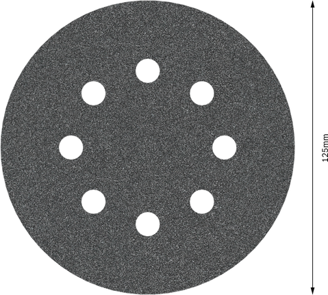 Disco abrasivo Bosch PRO F355 125mm G120 con 8 fori.