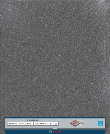 Rotolo abrasivo Bosch PRO C355 230x280mm grana 100.