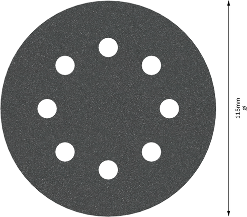Disco abrasivo Bosch PRO F355 115mm 8 fori G240.