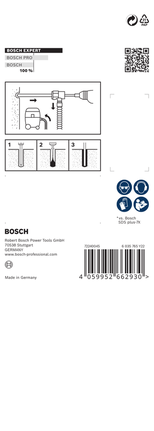 Confezione del set di punte per trapano a percussione Bosch EXPERT SDS plus-8X.