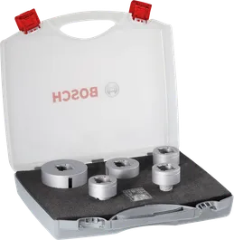 Set di frese per carotaggio Bosch PRO Ceramic dry X-Lock, 5 misure in valigetta.
