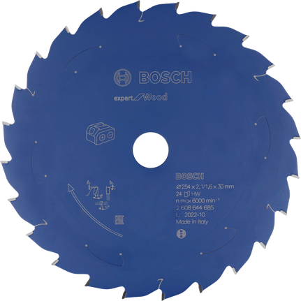 Lama per sega circolare Bosch 254×30 mm.