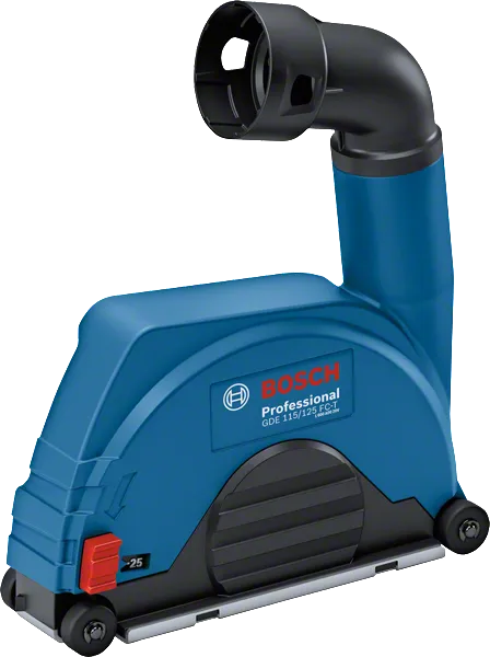 Cuffia di aspirazione della polvere Bosch GDE 115/125 FC-T per smerigliatrici angolari.