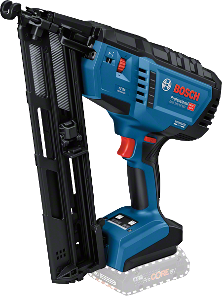 Chiodatrice per legno a batteria Bosch GNH 18V-64 MD per chiodature precise.