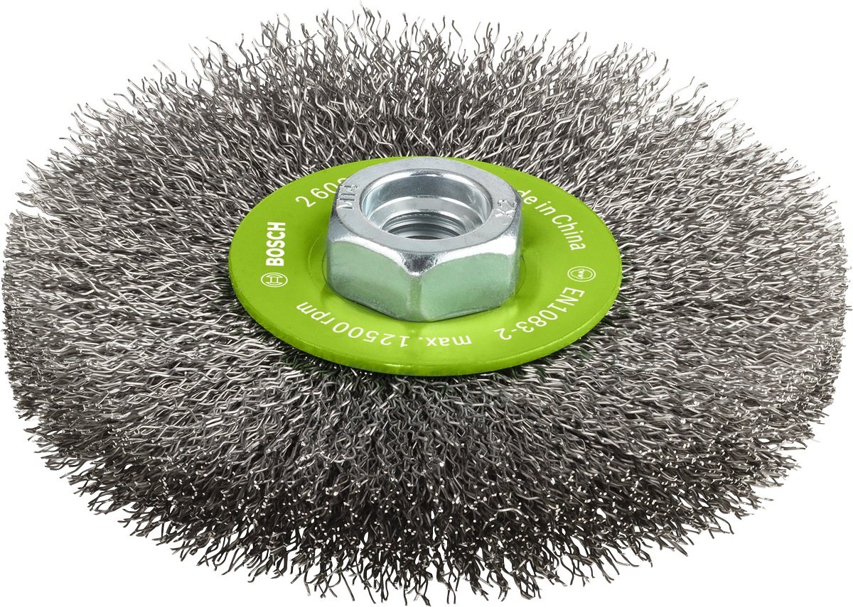 Ruota a raggi Bosch PRO in acciaio inox, 115 mm.