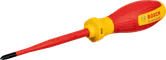 Cacciavite Bosch isolato VDE PH1 per lavori elettrici.