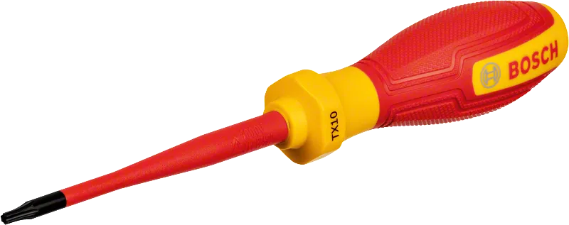 Cacciavite isolato Bosch VDE TX10 per lavori elettrici.