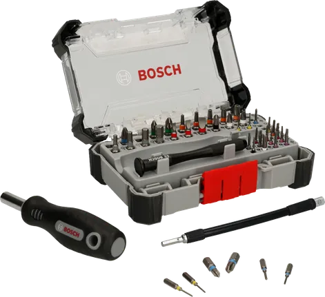 Set di punte per cacciavite di precisione Bosch , 43 pezzi in valigetta.
