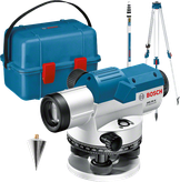 Kit di livellamento ottico Bosch GOL 26 G per un livellamento preciso.
