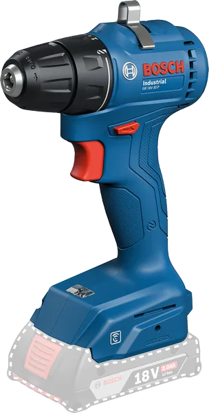Trapano avvitatore a batteria Bosch ISR 18V-30 P con coppia di 30 Nm.