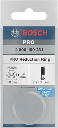 Anello di riduzione Bosch PRO 30×1,8×25 mm.