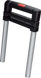 Accessorio con manico telescopico Bosch con lunghezza regolabile.