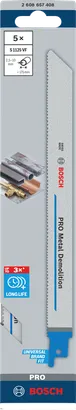 Lame Bosch PRO Metal Demolition S1125VF da 225 mm, 5 pezzi.