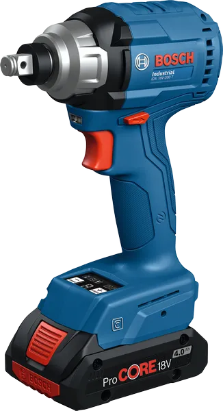 Avvitatore a impulsi a batteria Bosch IDS 18V-200 T, batteria da 4,0 Ah.