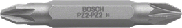 Punta per cacciavite PZ2 a doppia estremità Bosch per trapani.