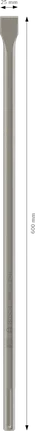 Scalpello piatto Bosch PRO SDS max-4C 25 x 600 mm.