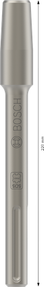 Portautensili Bosch PRO SDS max 220 mm per martelli perforatori.