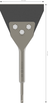 Raschietto per pavimenti Bosch PRO SDS plus, tagliente da 130 mm.