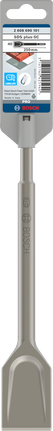 Scalpello a vanga Bosch PRO SDS plus-5C 40 x 250 mm.