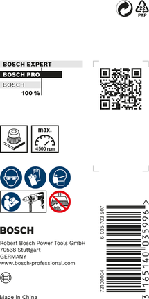 Spazzola a tazza multiuso Bosch PRO Multi Material 50 x 0,2 mm.