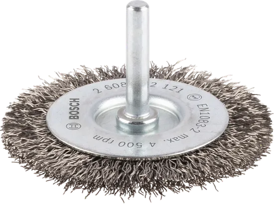 Mola abrasiva Bosch PRO in acciaio inox, gambo dritto.