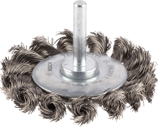 Mola abrasiva Bosch PRO in acciaio inox a filo spesso, gambo dritto.