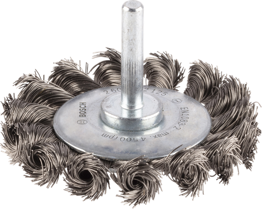 Mola abrasiva Bosch PRO in acciaio inox a filo spesso, gambo dritto.