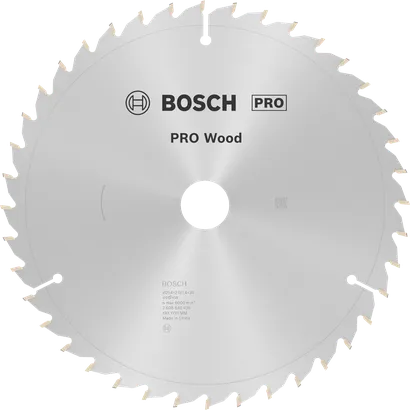 Lama per sega circolare Bosch PRO Wood 254 mm T40 per tagli precisi del legno.