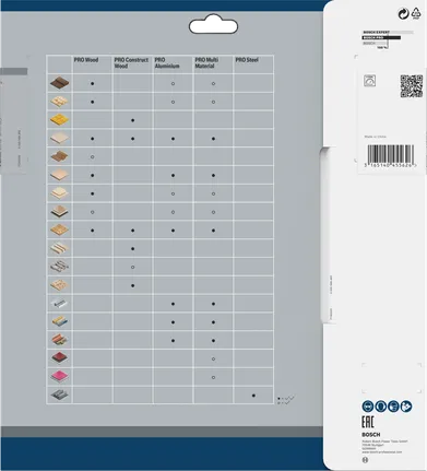 Lama per sega Bosch PRO Construct Wood 250×3,2×30 mm.