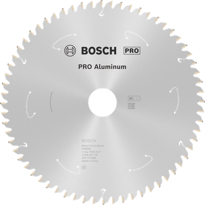 Lama per sega circolare a batteria Bosch PRO Aluminium da 216 mm.