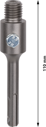 Adattatore Bosch PRO SDS plus da 105 mm per accessorio trapano.