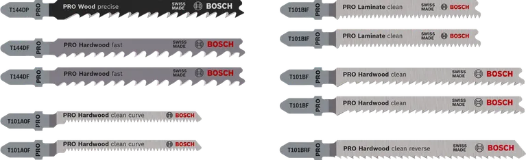 Set Bosch PRO per legno duro e laminato 83 mm 10 pz.