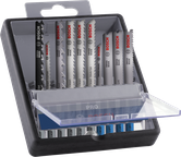 Set di 10 lame per seghetto alternativo Bosch PRO per legno e metallo.