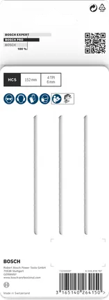 Lame per seghetto alternativo Bosch PRO Wood precise T344DP 152 mm 3 pezzi.