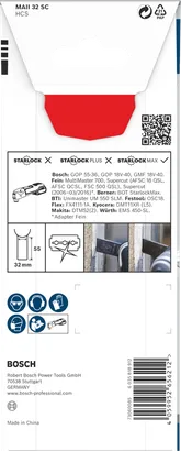 Lama multiutensile Bosch PRO MAII 32 SC 32×55 mm.